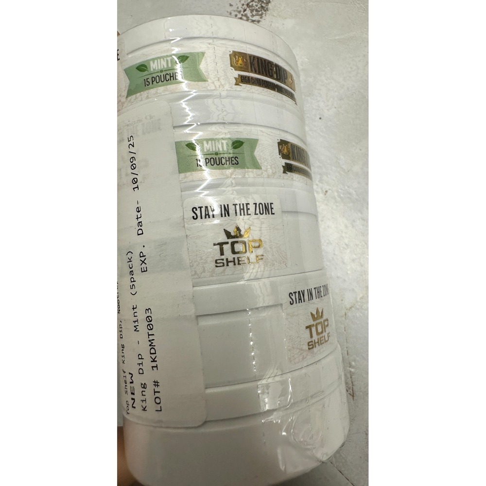 5 pk Top Shelf King Dip GIGA Chad Performance Mint 15 Pouches Stay in the Zone
